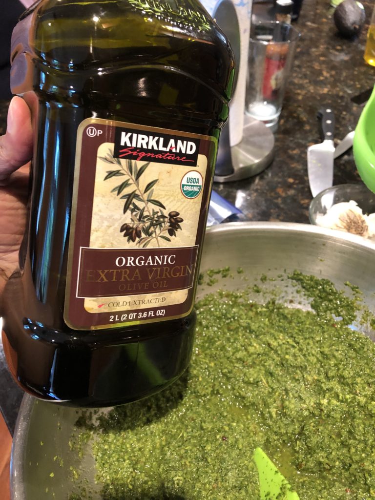High quality olive oil and blended herbs