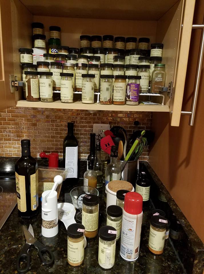 Lisa's spice cabinet